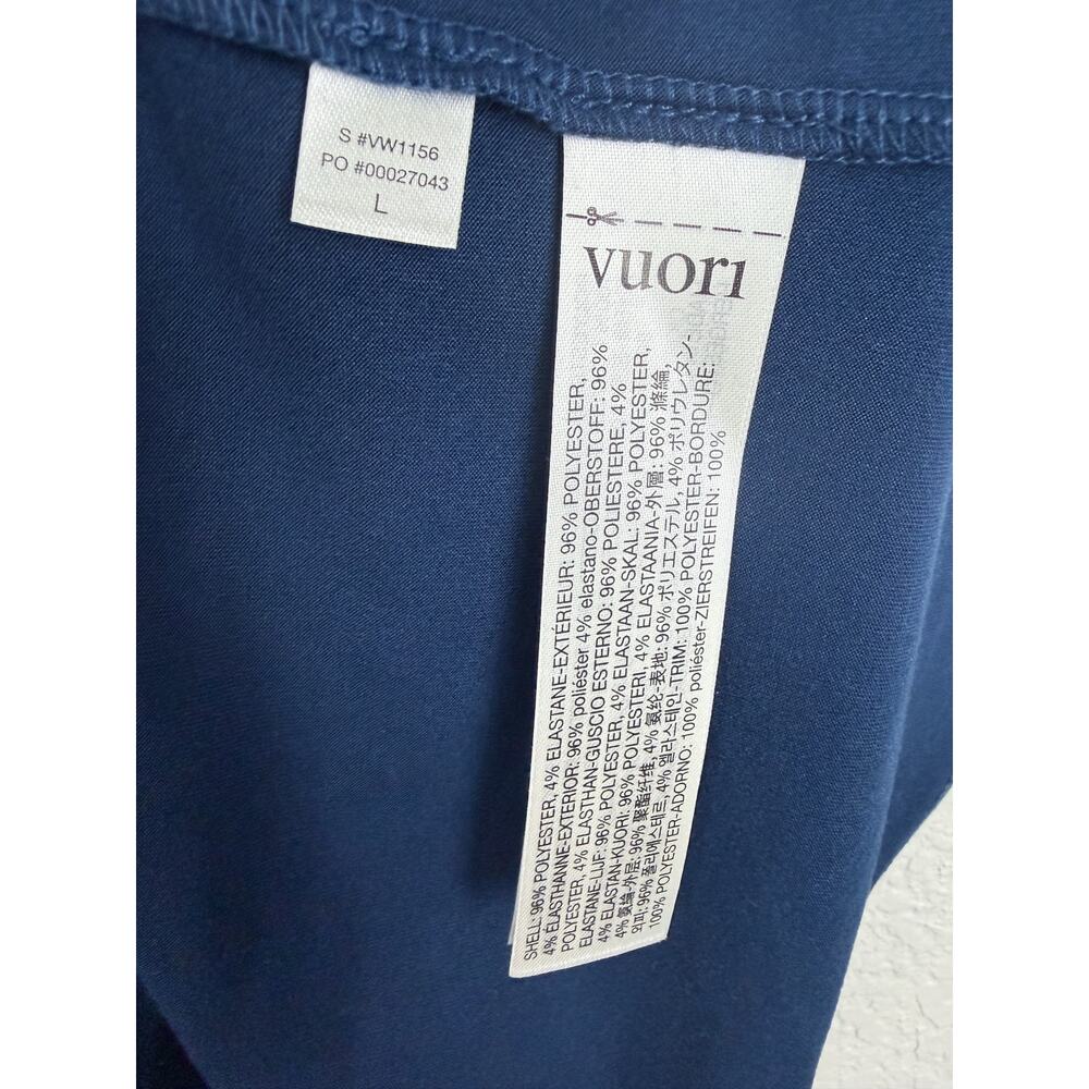 Vuori Energy Top Long Blue Coast L Jersey Stretch Lightweight Performance NWT - Picture 7 of 9